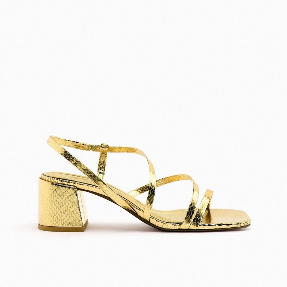Zara gold heels